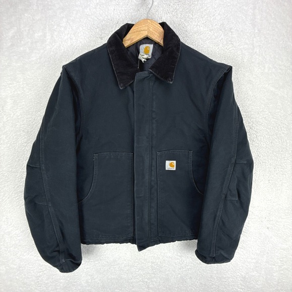 Carhartt Sandstone Jacket Arctic Quilt Lined Mens 38 Medium J02 BLK Black